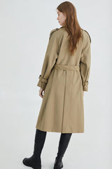 DOUBLE BREASTED A-LINE TRENCH COATS