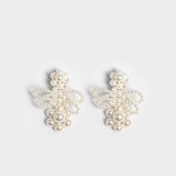 SMALL PEARL BUTTERFLY EARRINGS