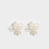 SMALL PEARL BUTTERFLY EARRINGS