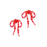 BOW-KNOT CRYSTAL EARRINGS
