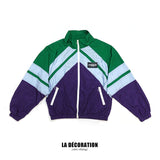 GREEN AND PURPLE JACKET