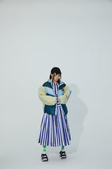 LAMP FEATHER DOWN PATCHWORK JACKET