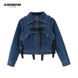 FUNCTIONAL DENIM SHORT JACKET