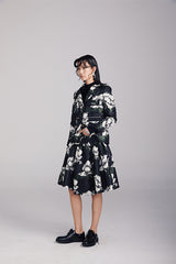 PRINTED FABRIC BLAZER