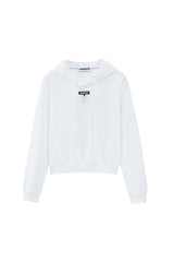 METAL RING EMBELLISHED SWEATSHIRT