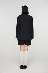 METAL RING EMBELLISHED BLAZER