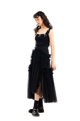 5 PEARL BOW DECORATION VEST (2 COLORS)