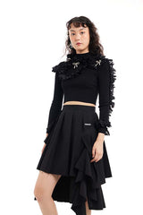ASYMMETRICAL HALF SKIRT