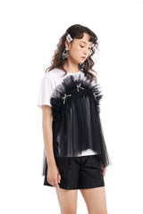 BASIC TOP WITH RUFFLES (THREE TYPES)