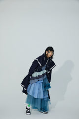 OVER-SHOULDER TRENCH COAT