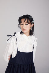 WHITE SHIRT WITH RUFFLES