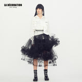 WHITE SHIRT WITH RUFFLES