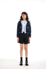 CARDIGAN WITH FLOWER PATTERN