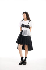 WOMEN'S TOP WITH HALF RUFFLES (TWO COLORS)