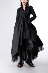 IRREGULAR CUT DRESS (TWO COLORS)