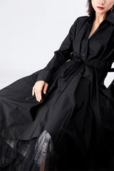 IRREGULAR CUT DRESS (TWO COLORS)