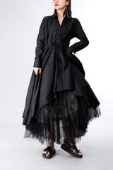 IRREGULAR CUT DRESS (TWO COLORS)