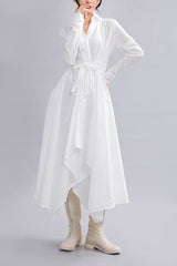 IRREGULAR CUT DRESS (TWO COLORS)