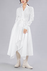 IRREGULAR CUT DRESS (TWO COLORS)