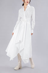 IRREGULAR CUT DRESS (TWO COLORS)