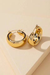METAL HOOP EARRINGS (2 COLORS)