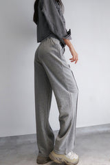 HIGH-WAISTED BAGGY SWEATPANTS ( 2 COLORS )