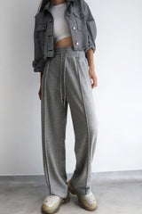 HIGH-WAISTED BAGGY SWEATPANTS ( 2 COLORS )