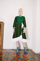 #PREORDER# GREEN CORDUROY DRESS