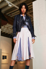 DENIM TOP WITH STARS ON CHEST