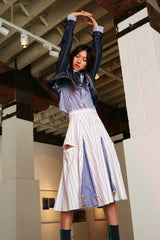 DENIM TOP WITH STARS ON CHEST