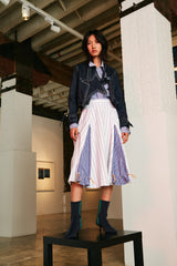 DENIM TOP WITH STARS ON CHEST