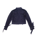 DENIM TOP WITH STARS ON CHEST