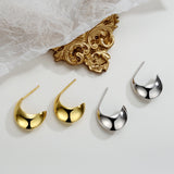 WHITE GOLD/ 18K GOLD CHIC EARRINGS