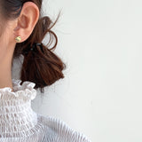 WHITE GOLD/ 18K GOLD EARRINGS