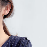 WHITE GOLD/ 18K GOLD CHIC EARRINGS