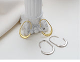WHITE GOLD/ 18K GOLD CHIC EARRINGS