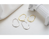 WHITE GOLD/ 18K GOLD CHIC EARRINGS