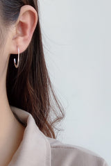 WHITE GOLD/ 18K GOLD CHIC EARRINGS