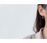 WHITE GOLD/ 18K GOLD CHIC EARRINGS