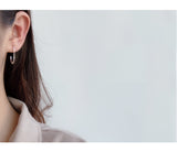 WHITE GOLD/ 18K GOLD CHIC EARRINGS
