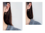 WHITE GOLD/ 18K GOLD CHIC EARRINGS
