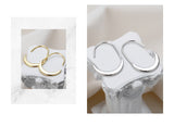 WHITE GOLD/ 18K GOLD CHIC EARRINGS