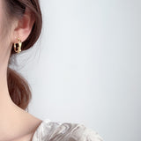 WHITE GOLD/ 18K GOLD BOW-KNOT EARRINGS