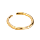 WHITE GOLD/ 18K GOLD MINIMALIST RING