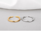 WHITE GOLD/ 18K GOLD MINIMALIST RING