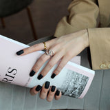 WHITE GOLD/ 18K GOLD KNOT RING