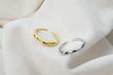 WHITE GOLD/ 18K GOLD MINIMALIST RING