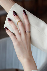 WHITE GOLD/ 18K GOLD MINIMALIST RING