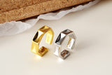 WHITE GOLD/ 18K GOLD CHIC RING