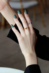 WHITE GOLD/ 18K GOLD CHIC RING